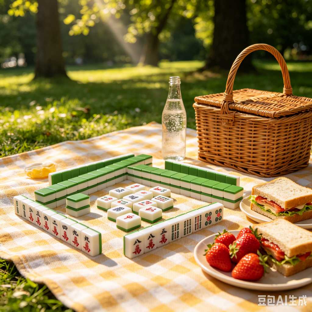 vintage style mahjong set